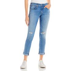 Dame - Rosa Jeans Rag & Bone Womens Distressed Low Straight Leg Jeans