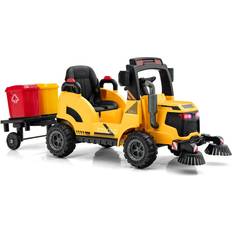 Costway Street Sweeper Electric Truck for Children with 2 Rotating Brushes