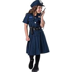 Police Officer Costume for Kids - Deluxe Police Costume with Accessories,  Costumes for Boys Girls, Cop Costume Role Play Kit for Halloween Career