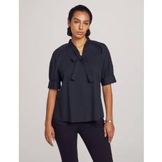 Blouses Anne Klein Elbow-Length Puff Sleeve Blouse