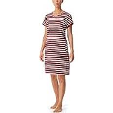 Damen - Rot Negligés Schiesser Damen Nachthemd Essential Stripes