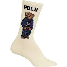 Polo Ralph Lauren White Socks Polo Ralph Lauren Women's Americana Bear Crew Socks Ivory Ivory