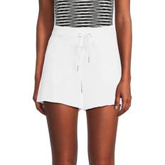 Calvin Klein Women Shorts Calvin Klein Performance Women's Ribbed Trim Drawstring Shorts White