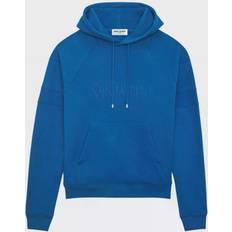 Saint Laurent Men Clothing Saint Laurent Men's Hoodie Blue Blue