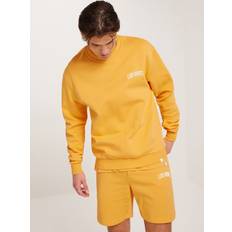 Les Deux Herre Klær Les Deux Blake Sweatshirt Collegegensere White/Yellow