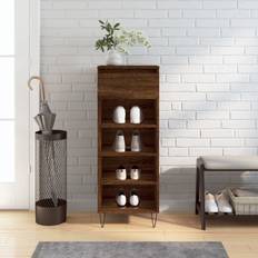 Brune Skohyller vidaXL brown Cabinet Cupboard Engineered Wood Shoe Rack