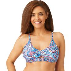 Sportswear Garment - Women Bikini Tops Free Country Shoreline Paisley Shirred-Hem Bikini Top for Ladies Shoreline Paisley Multi Combo