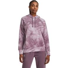 Under Armour Women Sweaters Under Armour Freedom Rival Amp Long-Sleeve Hoodie for Ladies Misty Purple/Fresh Orchid
