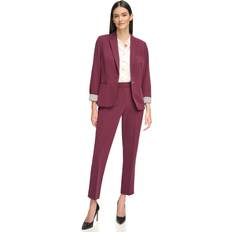 Tommy Hilfiger Red Blazers Tommy Hilfiger Women's One-Button Blazer Winetasting Winetasting