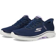 Wanderschuhe Skechers Women's Slip-ins: GO WALK Valin Navy/Lavender Textile/Synthetic Machine Washable Navy/Lavender