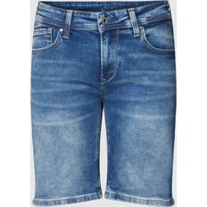 Blau - Damen - L - W30 Shorts Pepe Jeans Damen Poppy Shorts, Blue Denim-GW4