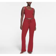 SKIMS Red Pants SKIMS Ruched Pants Red Soft Lounge