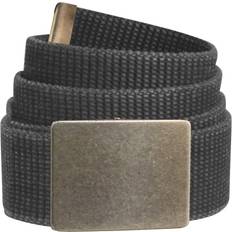 Polyester Belts Bison Designs Gridiron Buckle Belt for Men Distressed Charcoal