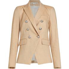 M Blazers Veronica Beard Miller Linen Dickey Jacket KHAKI MELANGE