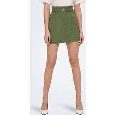 Miniröcke - Weiß Only Women's ONLOVA-ARIS Life HW Cargo Skirt CC PNT Rock, Four Leaf Clover