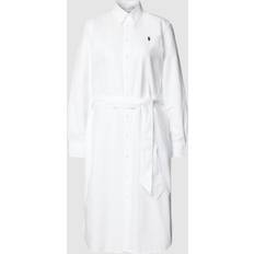 Polo Ralph Lauren Damen Kleider Polo Ralph Lauren Hemdblusenkleid weiss