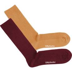 Golden - Unisex Socken DillySocks 2er-Pack Socken PREMIUM RIBBED COLLECTION ROT