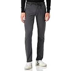 Baumwolle - Chinos - Herren - M Hosen Tom Tailor Byxor Structured Straight Chino Grå Man