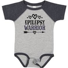 Inktastic Baby's Epilepsy Warrior Awareness Support Gif Bodysuit - Heather/Navy