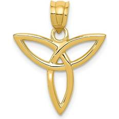 Macy's Gold Charms & Pendants Macy's 14k Yellow Gold 18mm Trinity Symbol Pendant