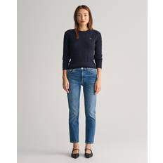 Gant Damen Jeans Gant Dam Slim fit cropped jeans 26 Blå