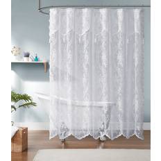 Bathroom Accessories HOME DESIGNS Lace Shower Valance Tassels