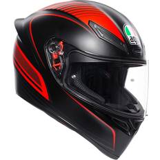 AGV Full Face Helmets - x-large Motorcycle Helmets AGV Full Face K-1 Warmup Motorcycle Helmet Black/Red, Medium/Large Unisex, Adult