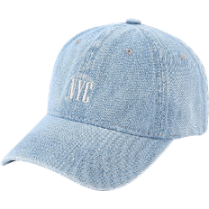 Shein Accessoires Shein 1pc Men's Sun Protection Outdoor Sport Washed Denim Baseball Cap With Nyc Embroidery For Daily Wear