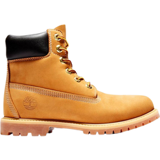 Block Heel - Women Boots Timberland Premium 6-Inch Waterproof Boot - Wheat Nubuck