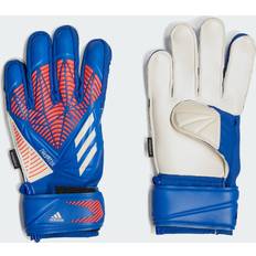 Adidas Junior Goalkeeper Gloves adidas JR Predator GL Match Fingersave Gloves Hi Res Blue-Turbo