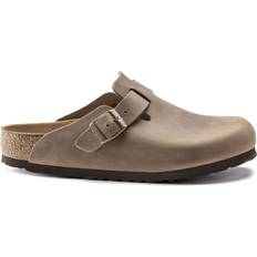 Buckle Outdoor Slippers Birkenstock Boston Oiled Leather - Brown/Tobacco Brown