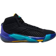 Men - Nike Air Jordan Basketball Shoes Nike Air Jordan XXXVIII M - Black/Bright Concord/Aquatone/True Red