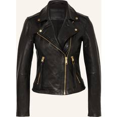 ALLSAINTS Ripley Short Sleeve Leather Biker Jacket
