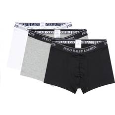 Polo Ralph Lauren Hvite Underbukser Polo Ralph Lauren Cotton Stretch Boxers 3-pack - Black/White/Grey