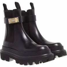 Dolce & Gabbana Damen Stiefel & Boots Dolce & Gabbana Black Calfskin Chelsea Boots 80999 Black IT