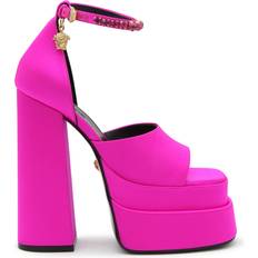 Dame - Rosa Sandaletter Versace Pink Medusa Aevitas Platform Heeled Sandals 1PA4V Deep Fuxia-Ver IT