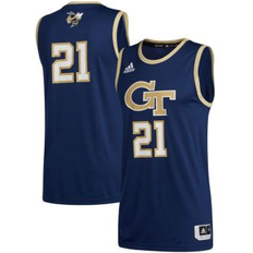 Game Jerseys on sale Adidas Men's Number 21 Navy Georgia Tech Yellow Jackets Swingman Basketball Jersey Navy Navy