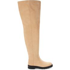 Thong - Women Boots Stuart Weitzman Chicago Lug Suede Over-The-Knee Boot