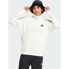 Tops Adidas Z.N.E. Half-Zip Sweatshirt Off White Mens