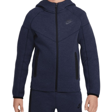 M Hoodies Nike Boy's Sportswear Tech Fleece Full-Zip Hoodie - Obsidian Heather/Black/Black (FD3285-473)