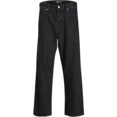 Baumwolle - Herren Hosen & Shorts Jack & Jones Original Noos Baggy Fit Jeans - Black Denim