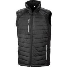 Sportswear Garment Vests Result Herren black compass softshell gilet Black/Grey