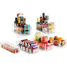 Sorbus Fridge and Freezer Bins Refrigerator Organizer Stackable Food  Storage Containers (Set of 8)