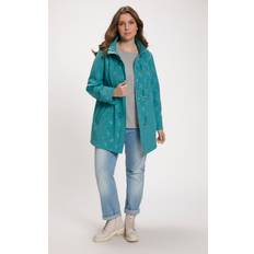 Damen - Softshelljacke - Türkis Jacken Ulla Popken Wildlife Print Toggle Button Triple Function Softshell Jacket turquoise