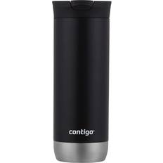Contigo Snapseal Technology Travel Mug, Superior Snapseal 2.0, Stainless Steel, Licorice, 20 Ounces