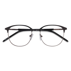 Metal - Unisex Glasses Unisex s square Black Gunmetal Metal Prescription Eyebuydirect s Perceive