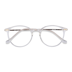 Metal - Unisex Glasses & Reading Glasses Unisex s round Clear Plastic, Metal Prescription Eyebuydirect s Amity