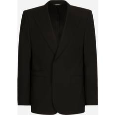 Linen - Men Jackets Dolce & Gabbana Stretch wool Sicilia-fit jacket black