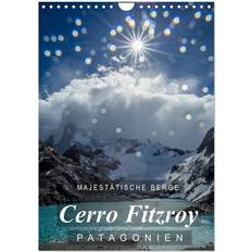 Tag Kalender Calvendo Majestätische Berge Cerro Fitzroy Patagonien Wandkalender 2024 DIN A4 Monatskalender