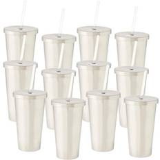 Stainless Steel Espresso Cups Celebrate It 12 Pack: Straw Espresso Cup